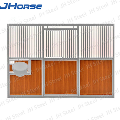 Hot Dip Galvanized European Horse Stall, Portable Horse Box Stall Ukuran Besar