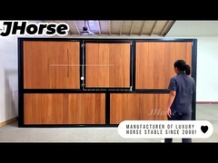 Pintu Terpisah yang Dapat Disesuaikan Swing Horse Stall Fronts Panel Baja Bahan Q235B