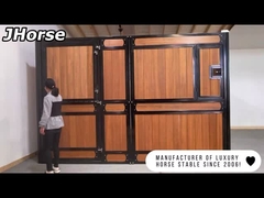 Q235 Baja Bambu Kandang Kuda Sementara Dengan Jendela Gerbang Tinggi 2.2m