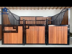 Desain Custom Eropa Stall Front Kuda Stabil Panel Bambu