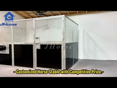 10ft 12ft Portable Horse Stall Panel Baja Sementara Disesuaikan Ekonomi Aluminium