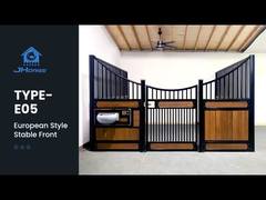 Bagian Depan Kandang Kuda Powder Coated Ukuran Standar 12x12 kaki