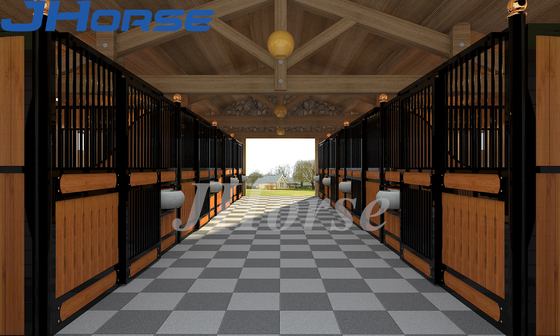Front Stall Kuda, Pintu dan Panel Samping dengan kayu bambu
