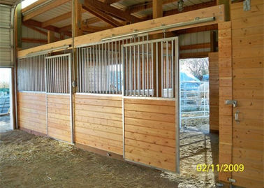 Simple Pre Fab Horse Stall Panels 50 X 50mm Frame Steel Tube HDG / PC Finish