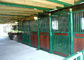 V Front Movable Horse Stalls , Horse Stall Front Kits With Full Grill Swing Door