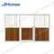 Bamboo Wood Luxury Horse Stall Fronts , Horse Stable Stall Sliding Door