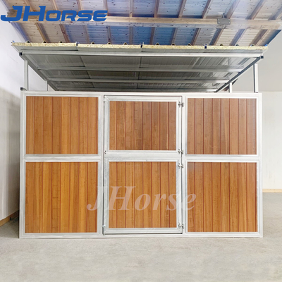 2.2m Kandang Kuda Prefabrikasi Bagian Depan Panel Samping Pembagi Partisi 10ft 12ft