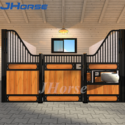Pintu Berengsel Desain 3D Panel Kios Kuda Kotak Pintu Depan Kios Kuda Portabel Luar Ruangan