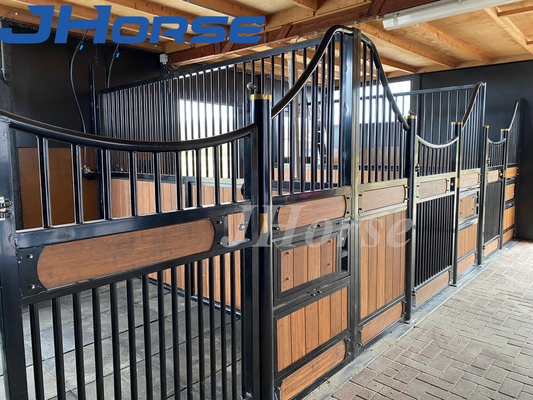 Powder Coated Metal Steel Kios Kuda Gaya Eropa Engsel yang Dapat Disesuaikan