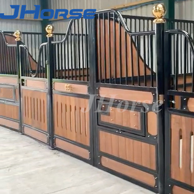 Welded Carbonized Menards European Horse Stall Fit Out Ukuran Besar 14ft