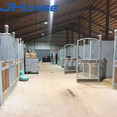 Heavy Duty Movable HDG Treatment Steel Horse Stall Fronts Bukti Korosi