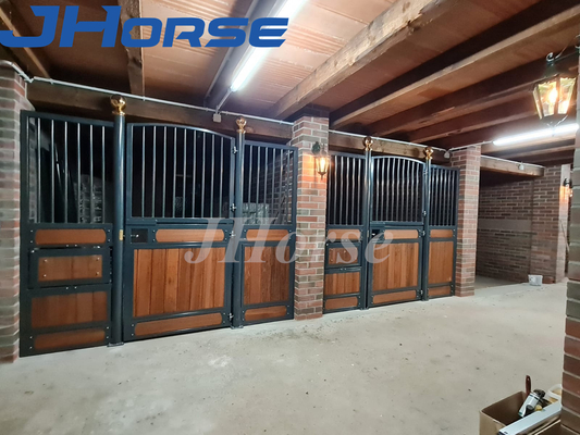 Tugas Berat 10ft Horse Stall Panels Bambu Kayu