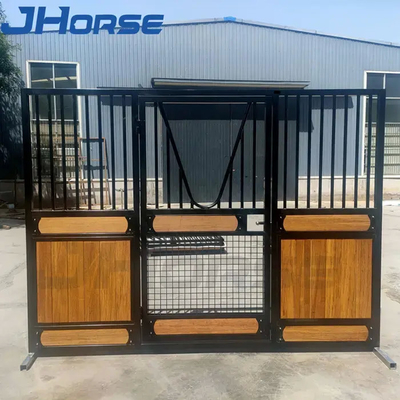Sliding Door Horse Stall Panels Lebar Disesuaikan Bambu Kayu Infill