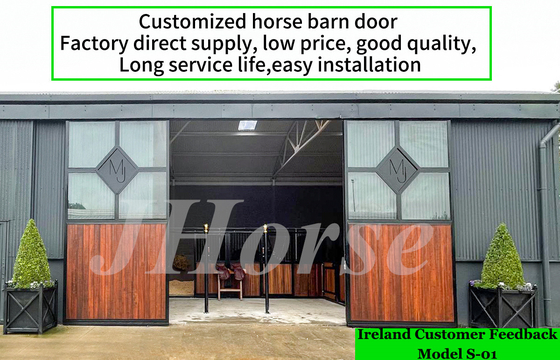 Pintu Sling Ganda Bambu Berisi 4x5m Panel Kios Untuk Lumbung Kuda