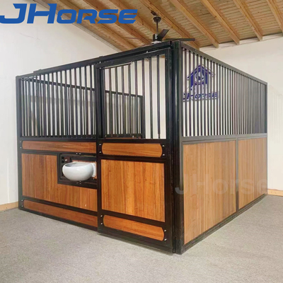Panel Kios Kuda Bambu 7,2 Kaki Pintu Geser Dilapisi Bubuk Tipe Depan Standar