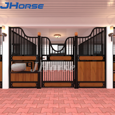 Pintu stall permanen galvanis depan 3 meter dengan feeder