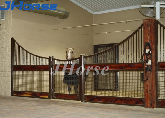 Panel Kandang Kuda Portabel Peternakan Permanen Modular Luar Ruangan