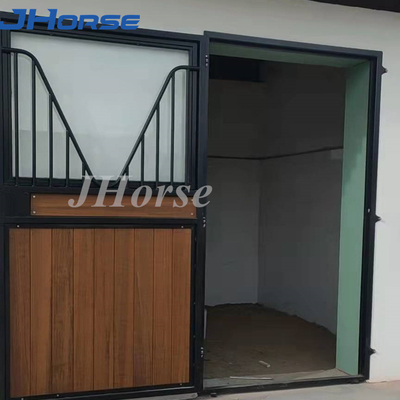 Front Panel Stall Panel Kuda Hitam Stabil Dilapisi Bubuk untuk Cina