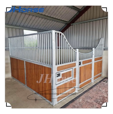 Customisable kuda kotak stabil di putih bubuk dilapisi geser atau pintu ayunan