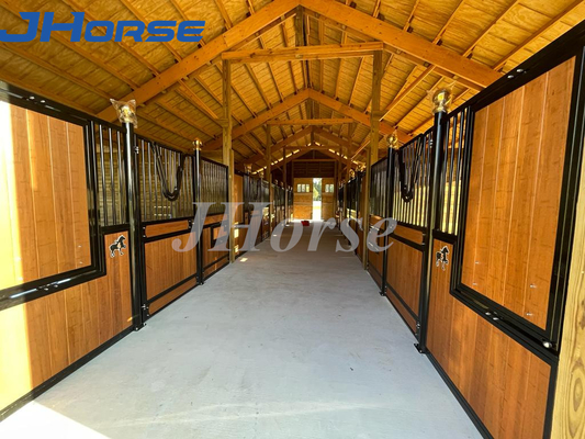 Powder Coated Solid 12 kaki Horse Stall Front Berat berat