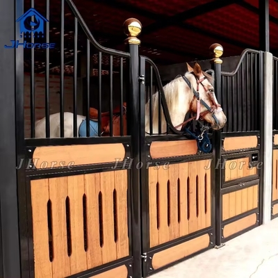 Pintu Ayun Khusus Lumbung Kuda Gaya Eropa Panel Depan Stabil Untuk Peternakan