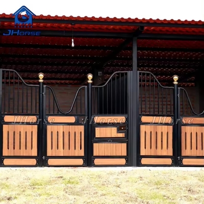 Stabel kuda baja dan bambu yang dapat disesuaikan dengan pintu ayunan atau pintu geser