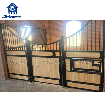 Harga Murah Pertanian Kuda Kayu Pinus Produk Kuda Galvanis Kuda Stall Pintu depan untuk Kuda stabil dengan feeder