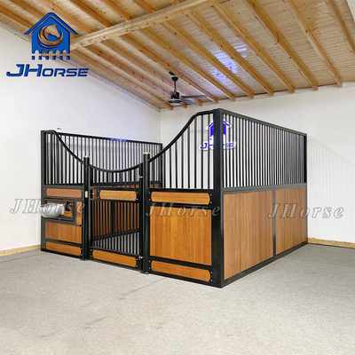 Bubuk dilapisi atau galvanis Horse Stall Fronts Mudah Untuk Menginstal Kekuatan Cantik Dan Praktis Bambu Isi Kayu Jenis