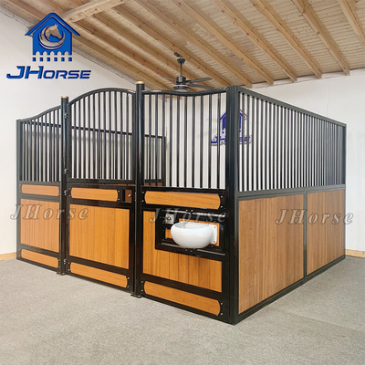 Customized Horse Stall Fronts Bamboo Fillin Kayu Tipe Swing Door Atau Sliding Door Baja Dan Bambu
