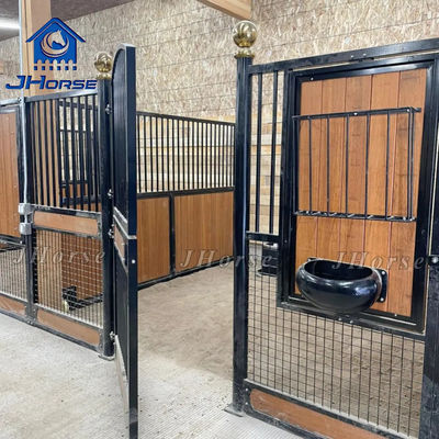 Custom Indoor Horse Riding awet Anti karat Baja kuda stabil
