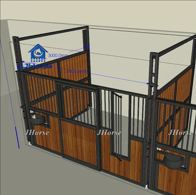 Panel kandang kuda dengan desain yang mudah dirakit dan ukuran pintu yang disesuaikan