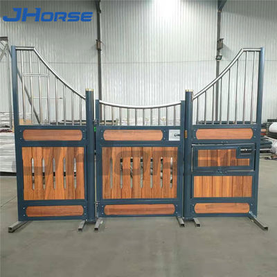 Barn Anthracite Portable Horse Stable Door 10ft 12ft Dengan Hay Door